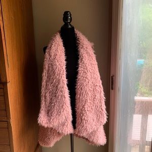 New Oversized Furry Vest with tags